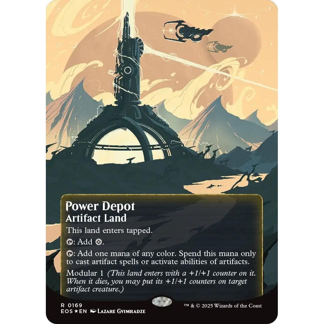 Image for Power Depot (0169) (Borderless) (Galaxy Foil) (169) (EOS) - Magic: The Gathering