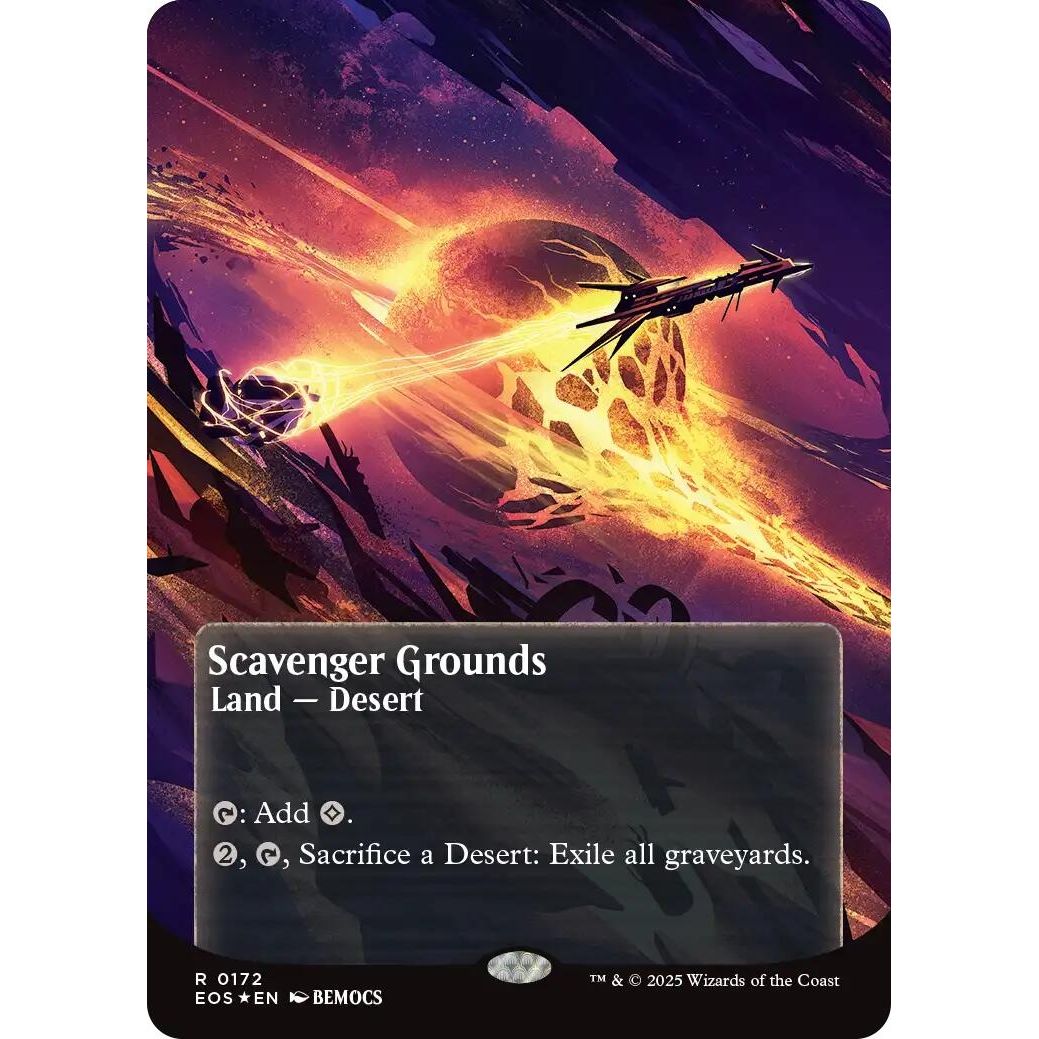 Image for Scavenger Grounds (0172) (Borderless) (Galaxy Foil) (172) (EOS) - Magic: The Gathering