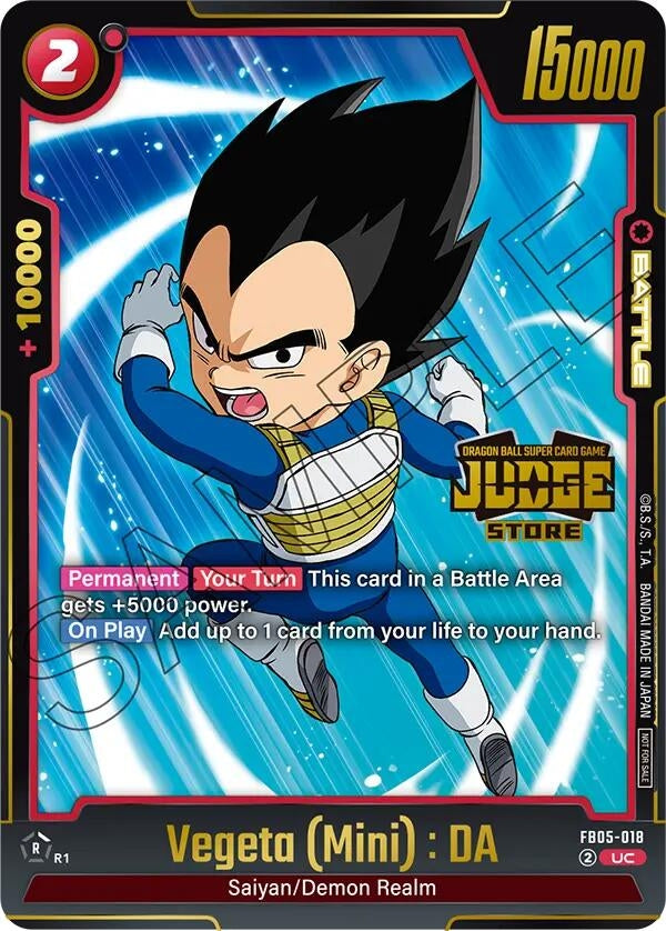 Image for Vegeta (Mini) : DA (Judge Pack (Store Judge) 04) (FB05-018) (DBSFW_TPR) - Dragon Ball Super: Fusion World