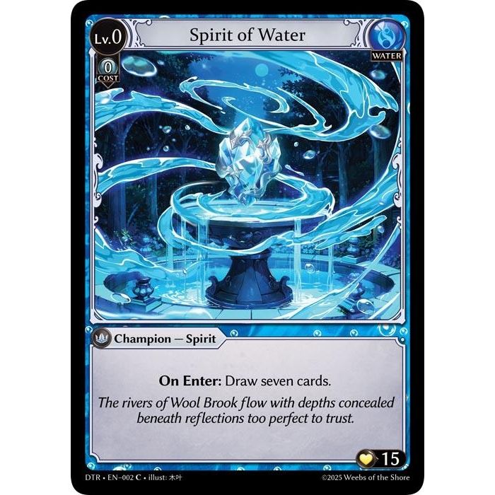 Image for Spirit of Water (002) (DTR1E) - Grand Archive TCG