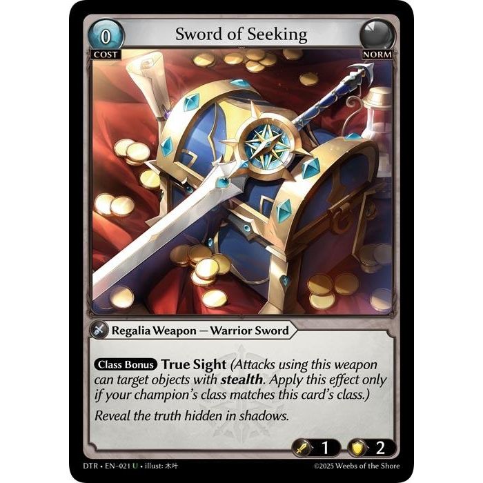 Image for Sword of Seeking (021) (DTR1E) - Grand Archive TCG
