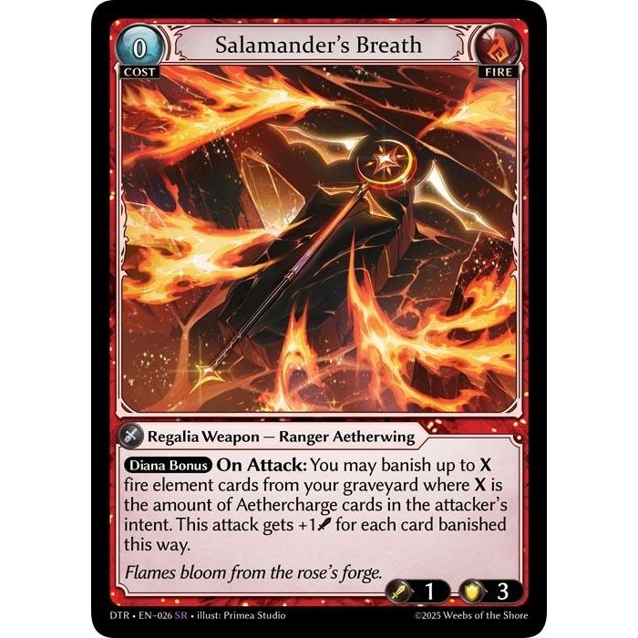 Image for Salamander's Breath (026) (DTR1E) - Grand Archive TCG