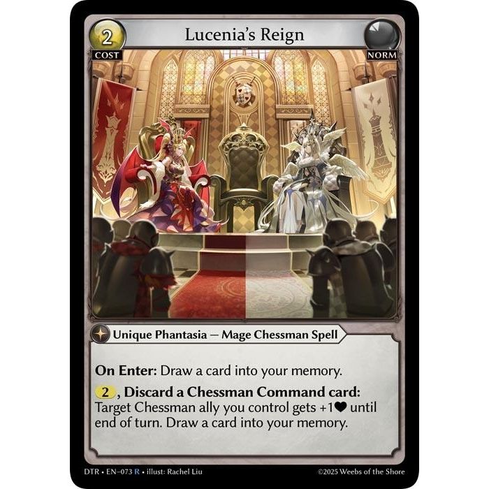 Image for Lucenia's Reign (073) (DTR1E) - Grand Archive TCG