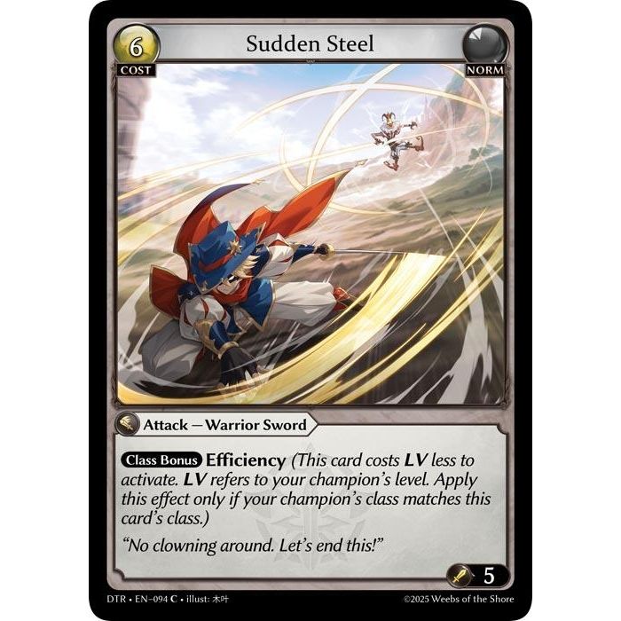 Image for Sudden Steel (094) (DTR1E) - Grand Archive TCG