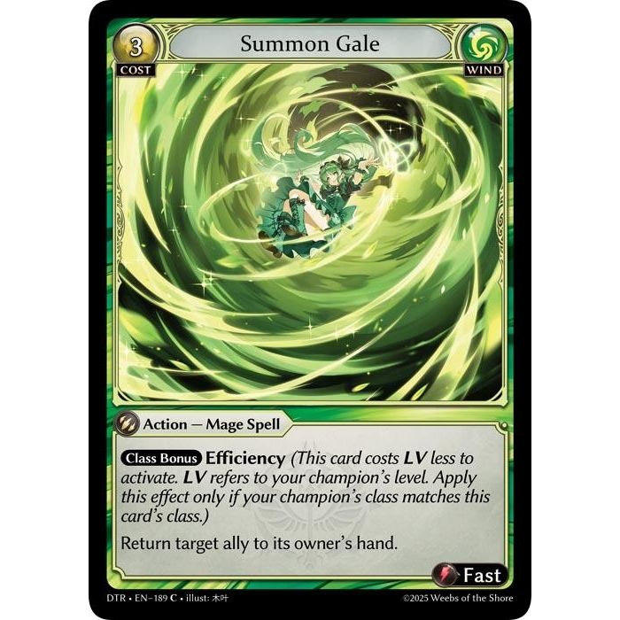 Image for Summon Gale (189) (DTR1E) - Grand Archive TCG