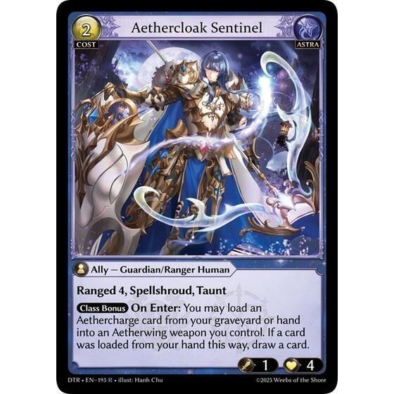 Image for Aethercloak Sentinel (195) (DTR1E) - Grand Archive TCG