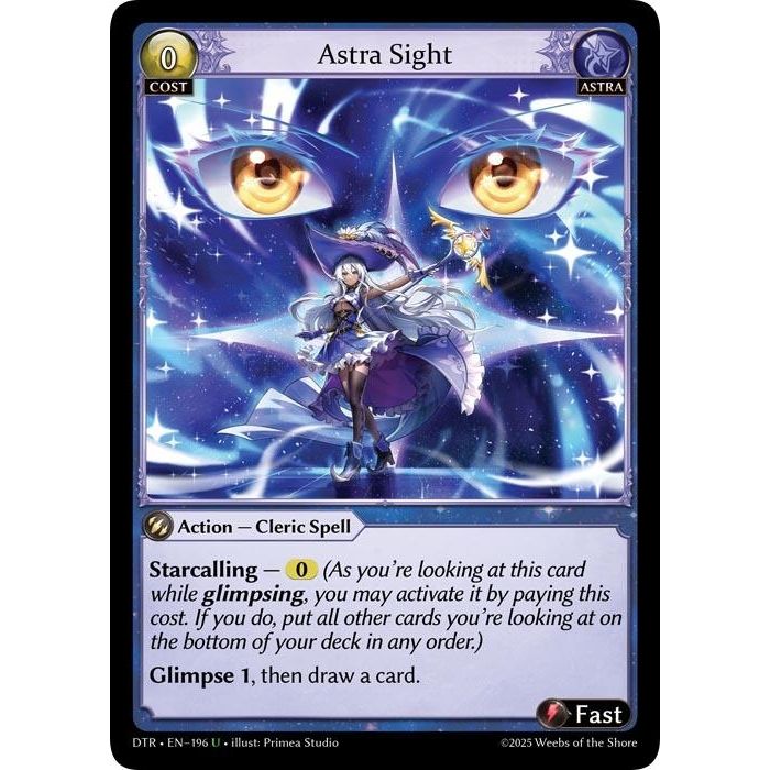 Image for Astra Sight (196) (DTR1E) - Grand Archive TCG
