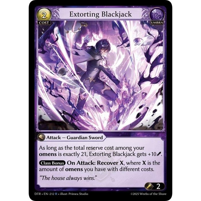 Image for Extorting Blackjack (212) (DTR1E) - Grand Archive TCG
