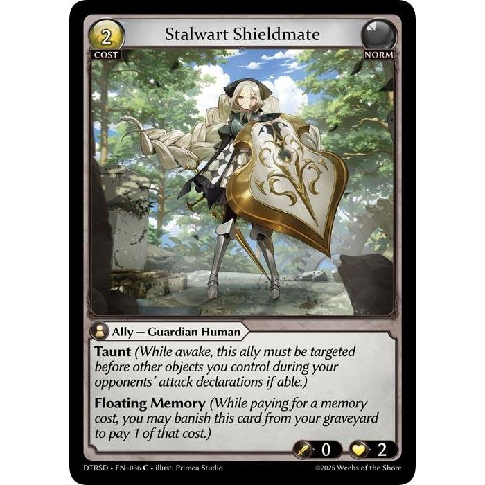 Image for Stalwart Shieldmate (36) (DTRSD) - Grand Archive TCG