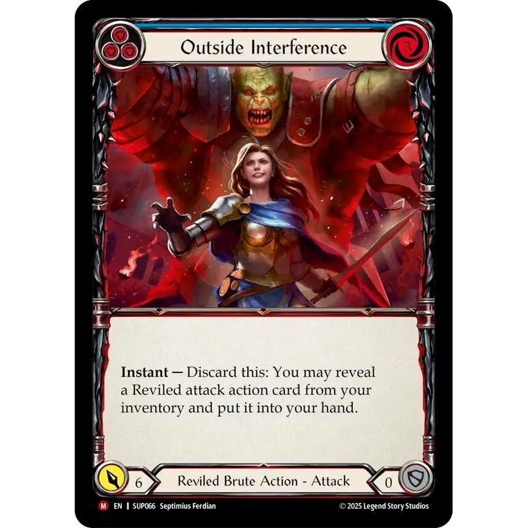 Image for Outside Interference (SUP066) (SUP) - Flesh and Blood TCG