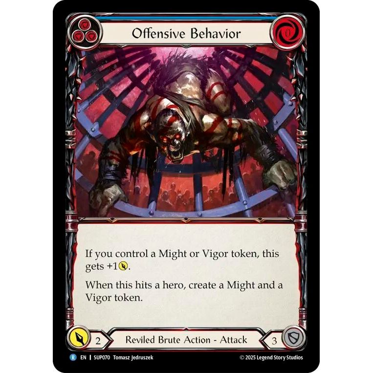 Image for Offensive Behavior (SUP070) (SUP) - Flesh and Blood TCG