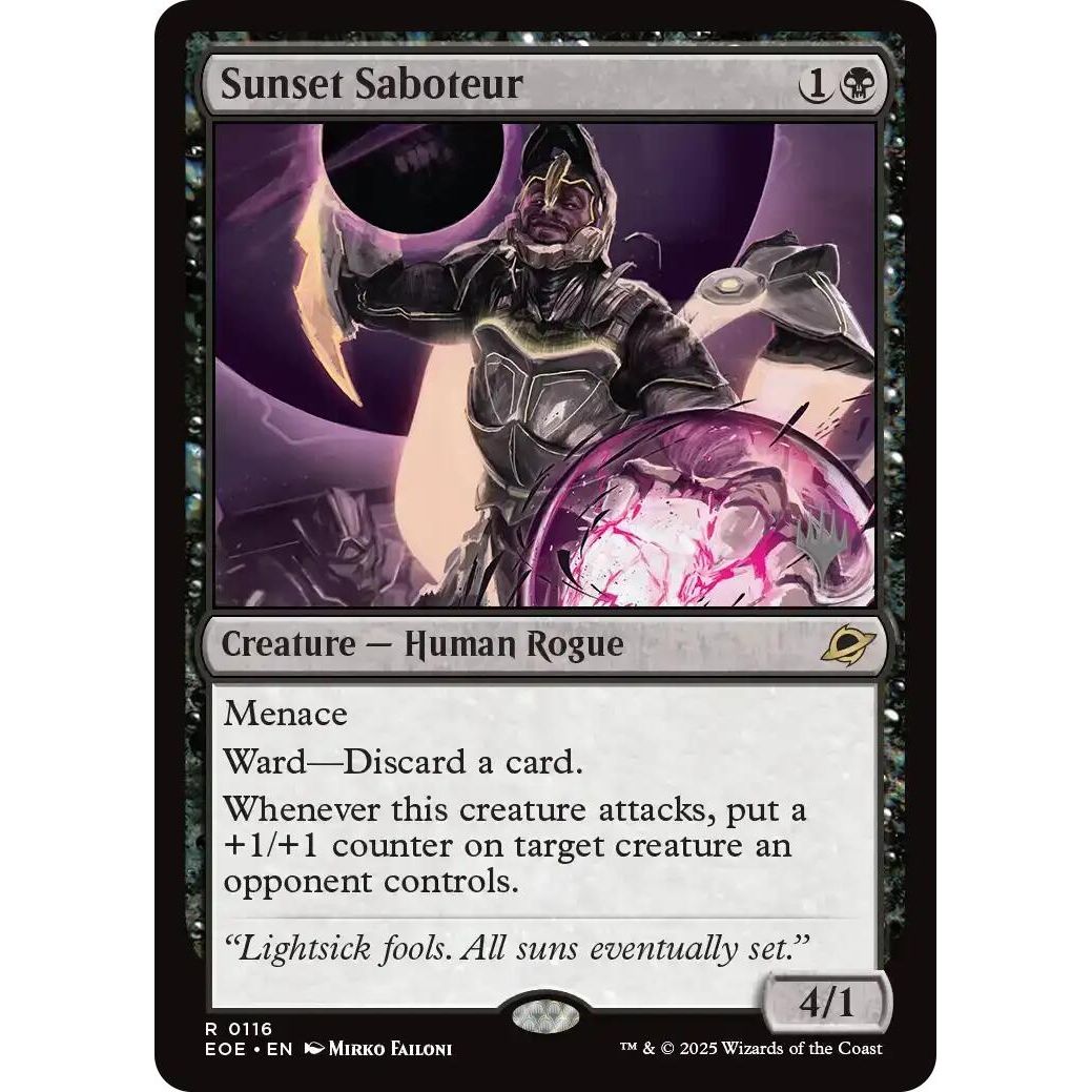 Image for Sunset Saboteur (116) (PPEOE) - Magic: The Gathering
