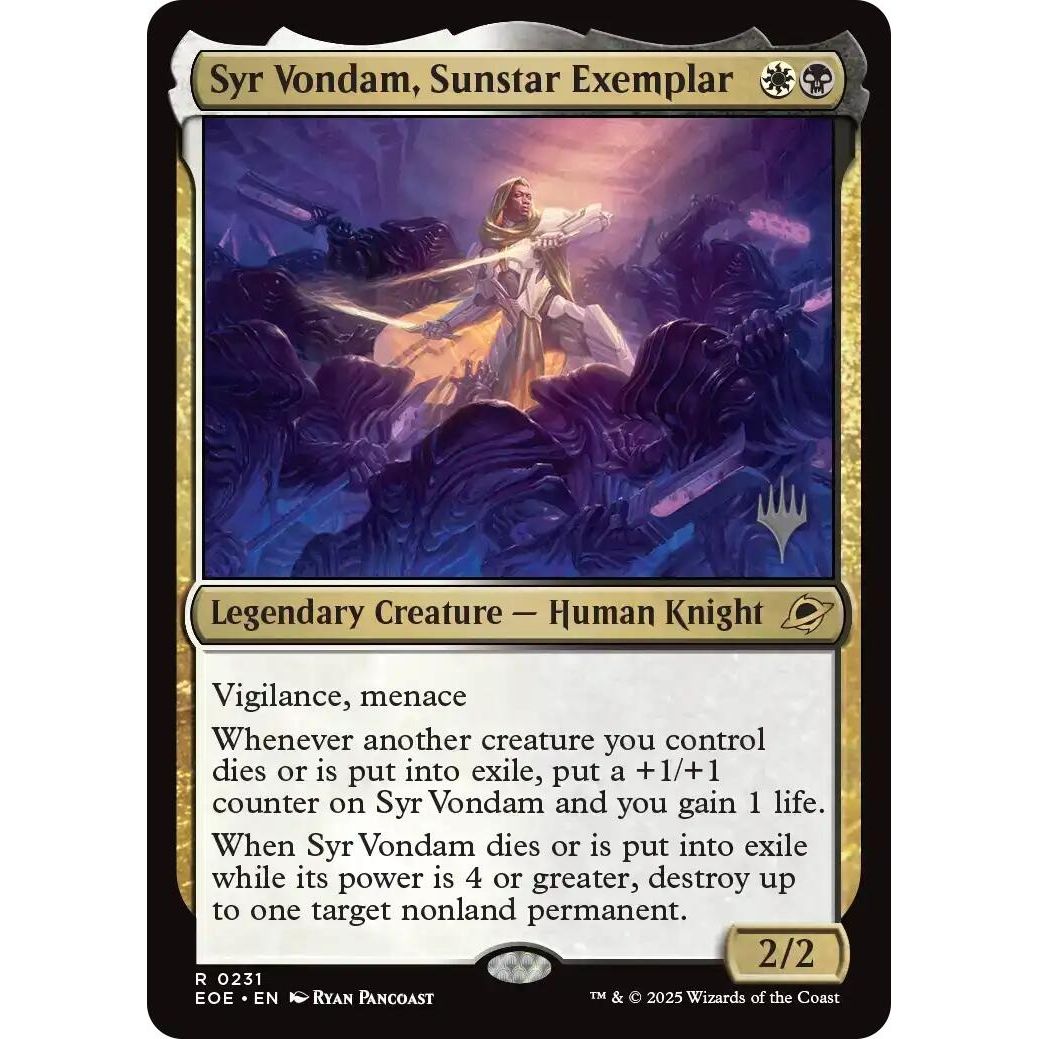 Image for Syr Vondam, Sunstar Exemplar (231) (PPEOE) - Magic: The Gathering
