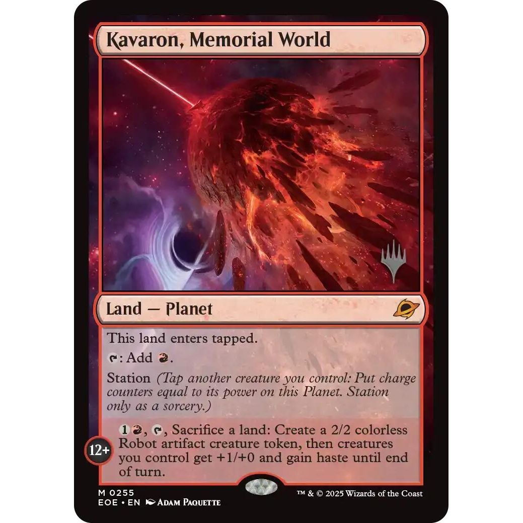 Image for Kavaron, Memorial World (255) (PPEOE) - Magic: The Gathering