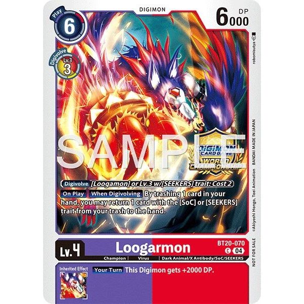 Image for Loogarmon (Regionals 25-26 Season 2 Champion) (BT20-070 C) (BT19-20) - Digimon Card Game