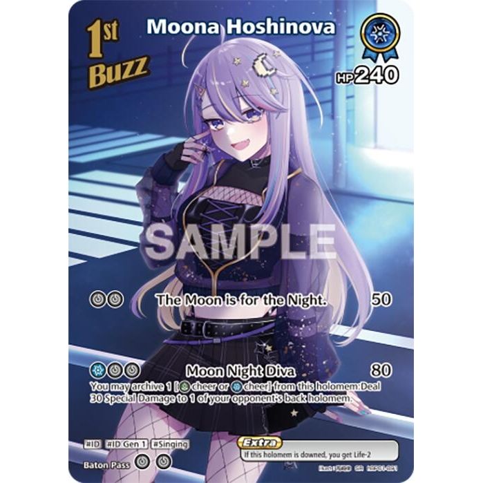 Image for Moona Hoshinova (SR) (hBP01-091) (BP01E) - hololive OFFICIAL CARD GAME