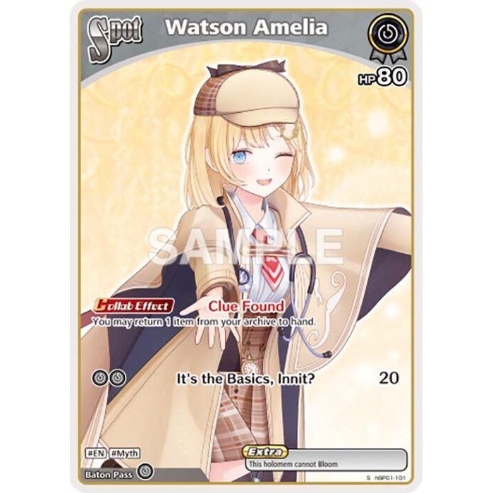 Image for Watson Amelia (S) (hBP01-101) (BP01E) - hololive OFFICIAL CARD GAME