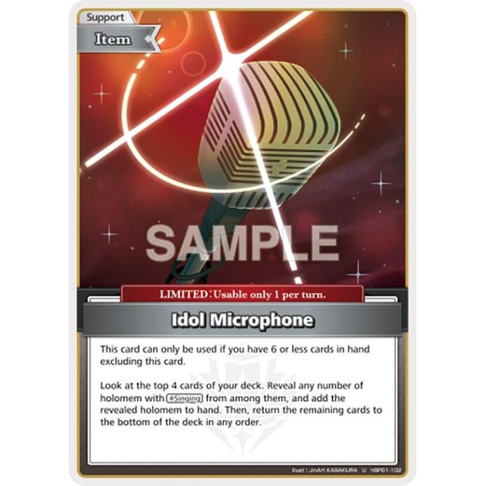 Image for Idol Microphone (U) (hBP01-102) (BP01E) - hololive OFFICIAL CARD GAME