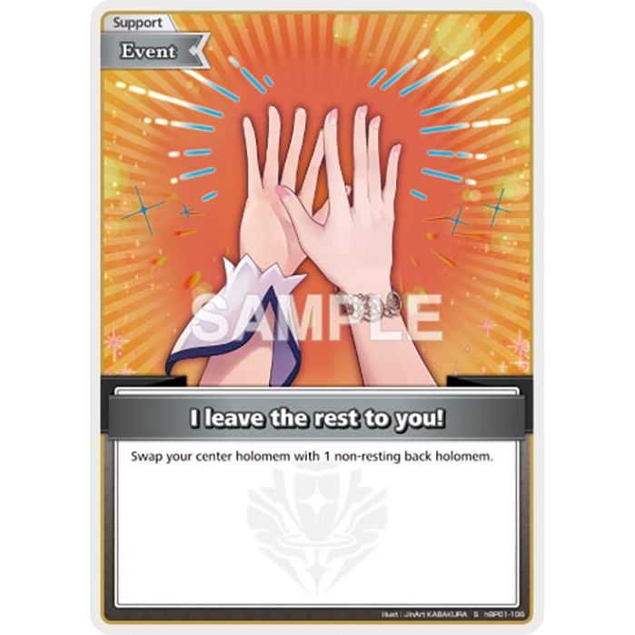 Image for I leave the rest to you! (S) (hBP01-106) (BP01E) - hololive OFFICIAL CARD GAME