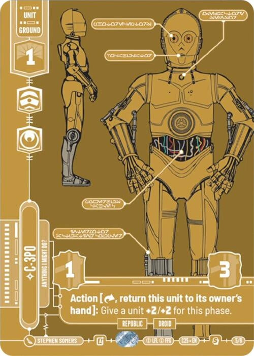 Image for C-3PO - Anything I Might Do? (5/6) (CE2025) - Star Wars: Unlimited