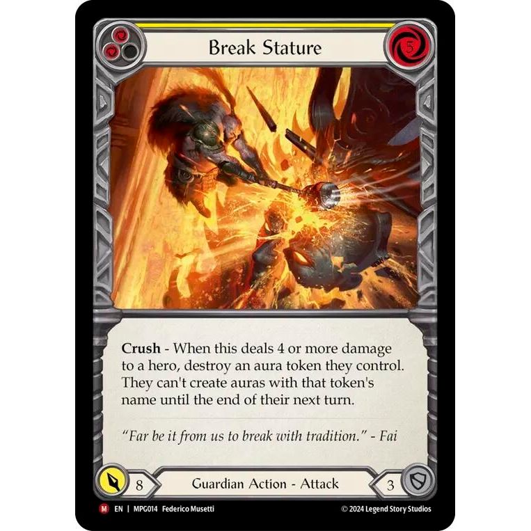 Image for Break Stature (MPG014) - Flesh and Blood TCG