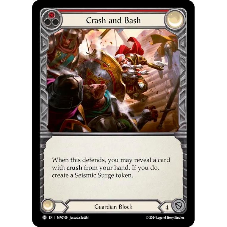 Image for Crash and Bash (Red) (MPG109) - Flesh and Blood TCG
