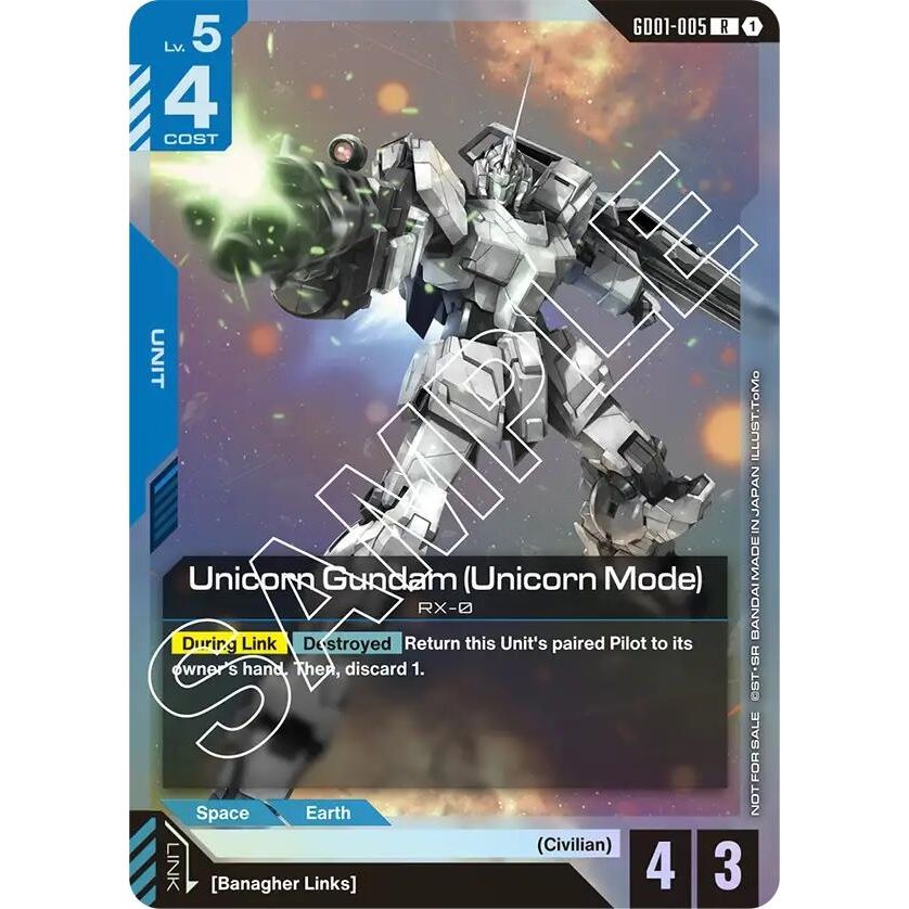 Image for Unicorn Gundam (Unicorn Mode) (Launch Event) (GD01-005) (GCG-PR) - Gundam Card Game