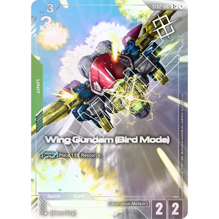 Image for Wing Gundam (Bird Mode) (Store Tournament Winner Pack 01) (ST02-002) (GCG-PR) - Gundam Card Game