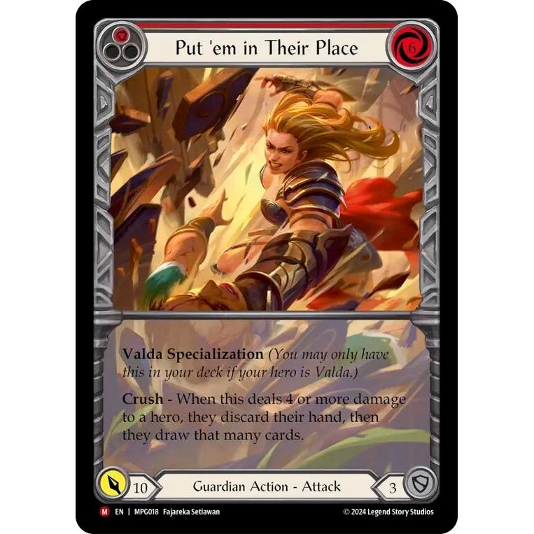 Image for Put 'Em In Their Place (Extended Art) (MPG018) - Flesh and Blood TCG