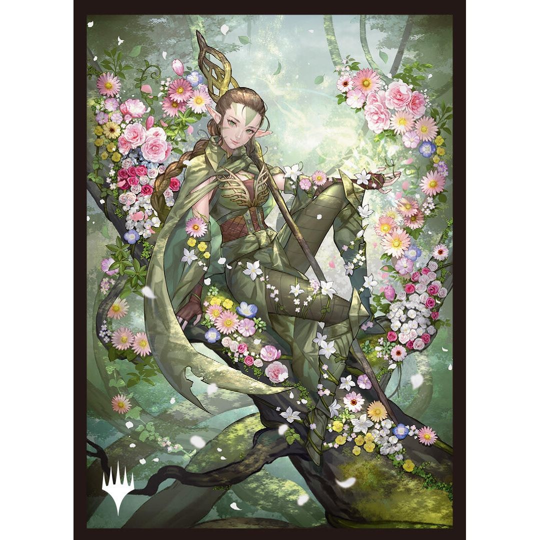 Image for Golden Week Holiday Season Standard Deck Protector Sleeves for Magic: The Gathering - Nissa, Resurgent Animist (100-pack) - Card Sleeves