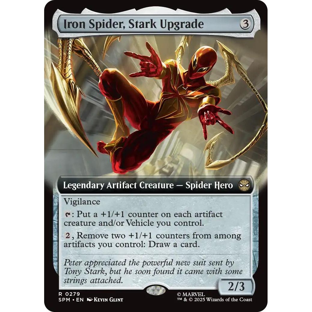 Image for Iron Spider, Stark Upgrade (Extended Art) (279) (SPM) - Magic: The Gathering