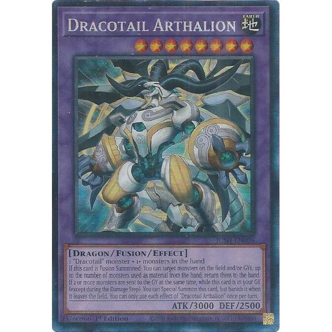 Image for Dracotail Arthalion (CR) (JUSH-EN006) (JUSH) - YuGiOh