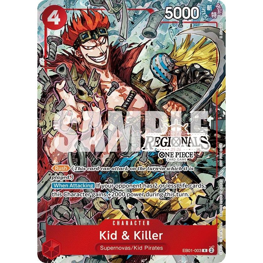 Image for Kid & Killer (Offline Regional Participation Pack 2025 Vol.2) (EB01-003) (OP-PR) - One Piece Card Game