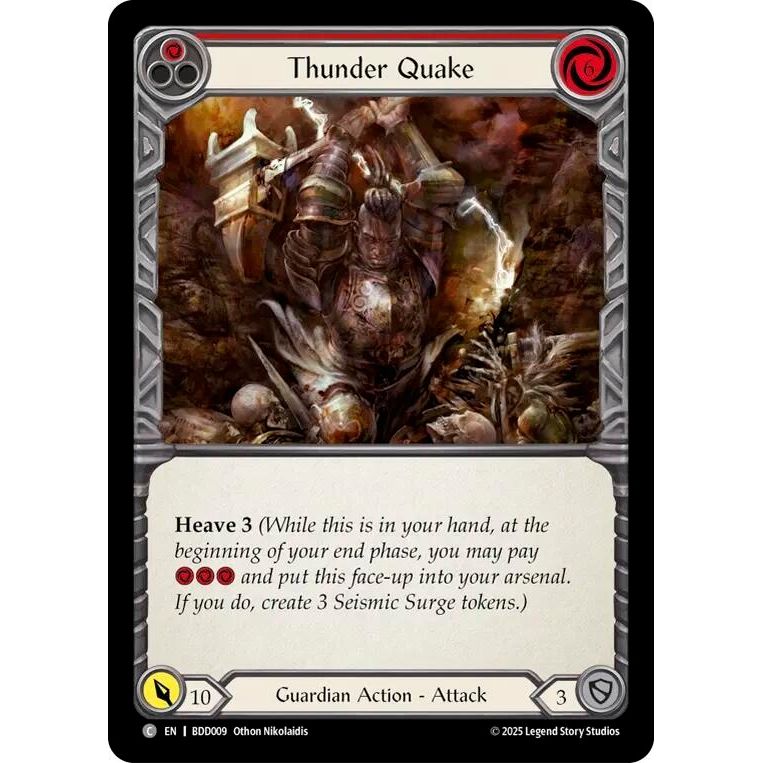 Image for Thunder Quake (Red) (BDD009) (BDD) - Flesh and Blood TCG