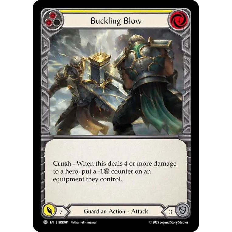 Image for Buckling Blow (Yellow) (BDD011) (BDD) - Flesh and Blood TCG