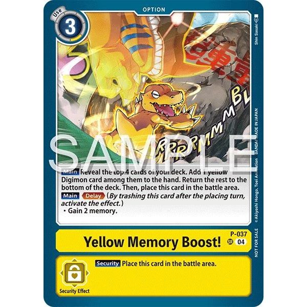 Image for Yellow Memory Boost! (Time Stranger Demo Deck) (P-037 SR) (DEMO) - Digimon Card Game