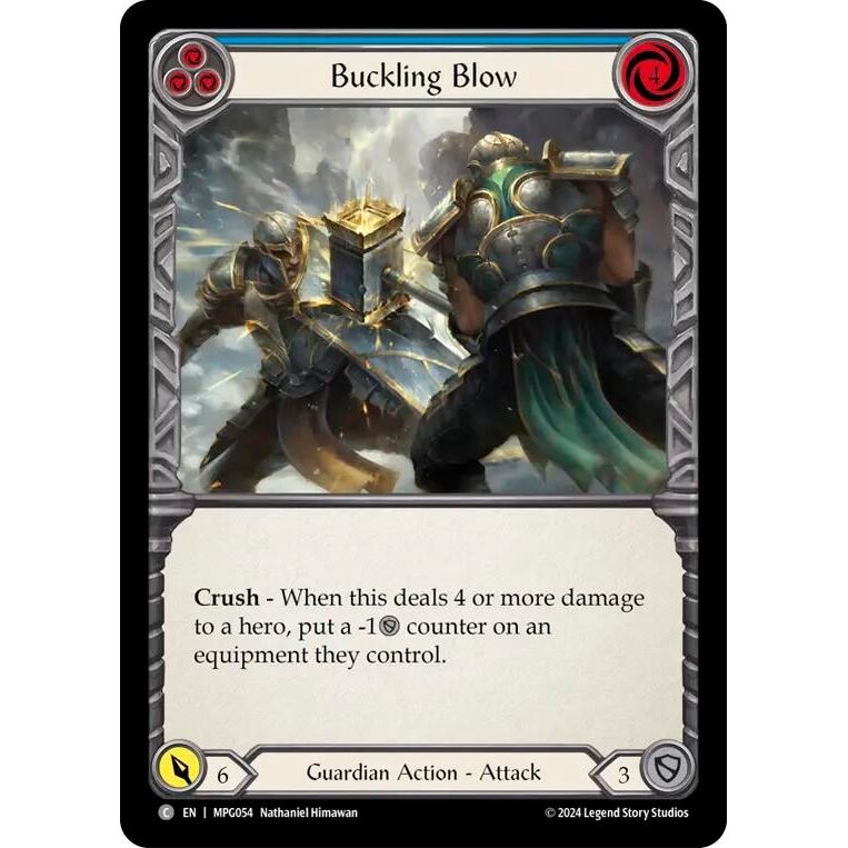 Image for Buckling Blow (Blue) (MPG054) - Flesh and Blood TCG