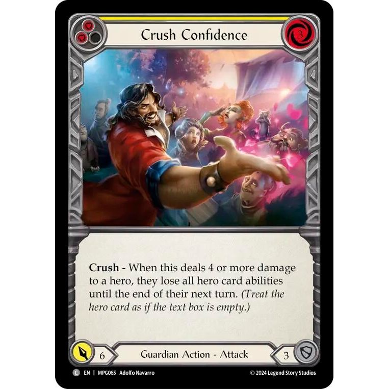 Image for Crush Confidence (Yellow) (MPG065) - Flesh and Blood TCG