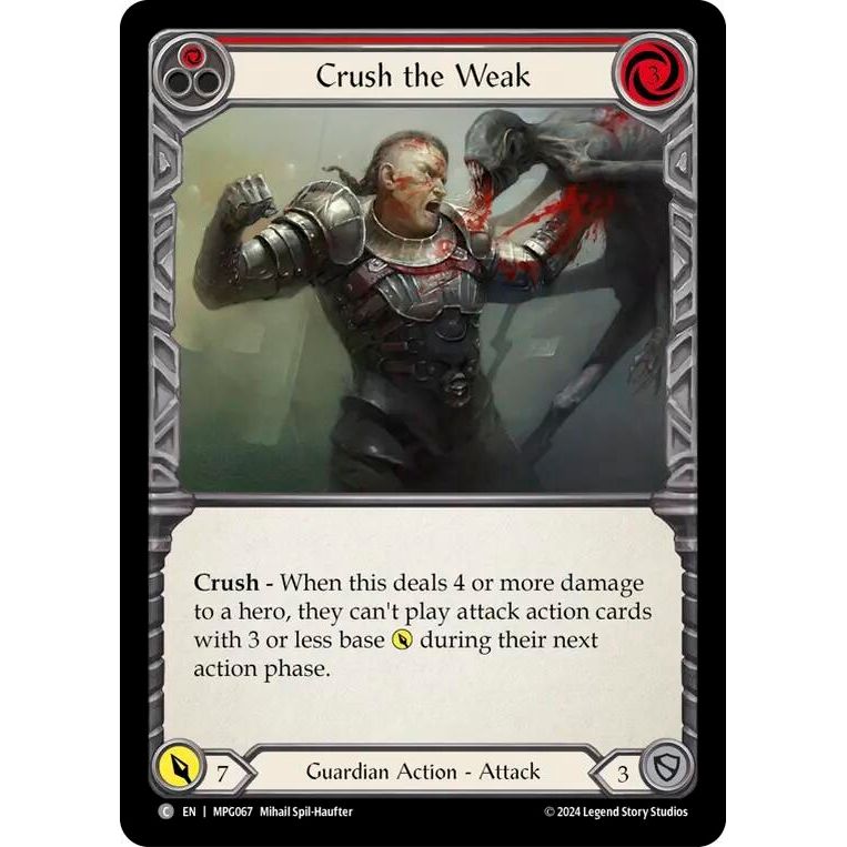 Image for Crush the Weak (Red) (MPG067) - Flesh and Blood TCG