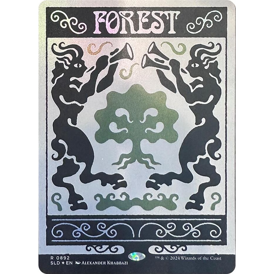 Image for Forest (0892) (Rainbow Foil) (892) (SLD) - Magic: The Gathering