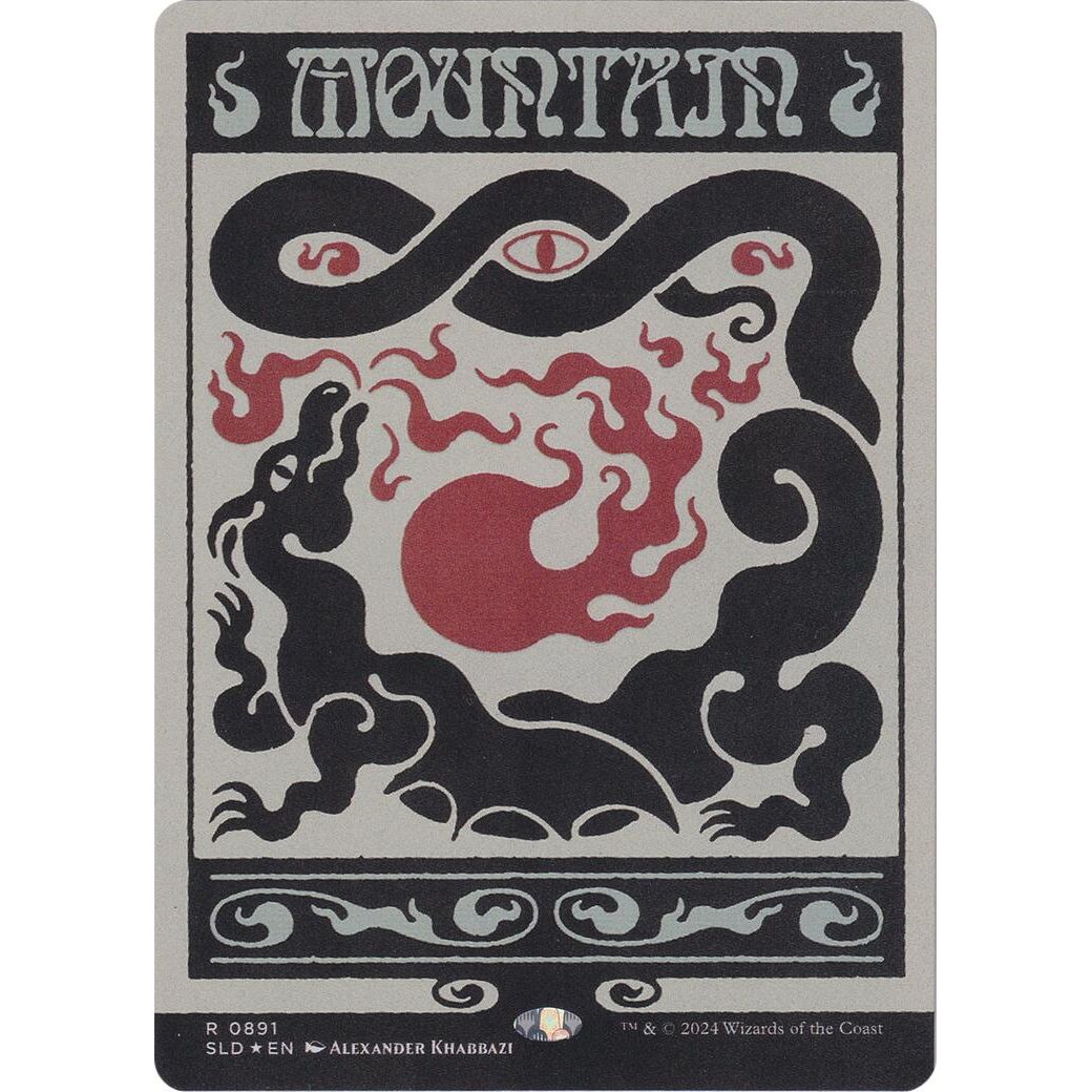 Image for Mountain (0891) (Rainbow Foil) (891) (SLD) - Magic: The Gathering