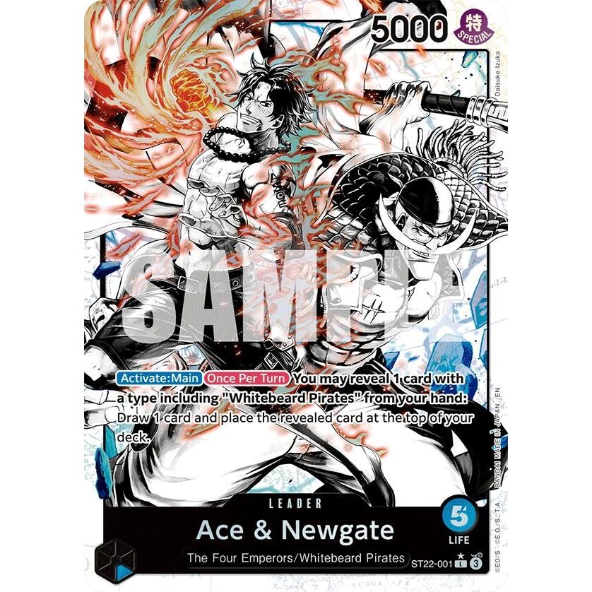 Image for Ace & Newgate (Parallel) (ST22-001) (ST-22) - One Piece Card Game