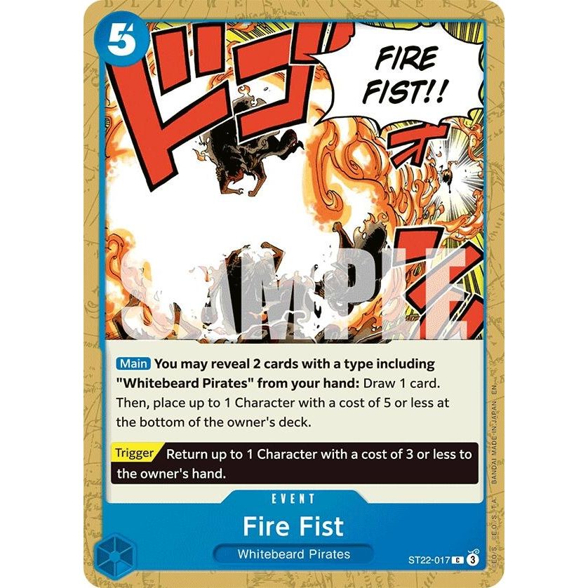 Image for Fire Fist (ST22-017) (ST-22) - One Piece Card Game