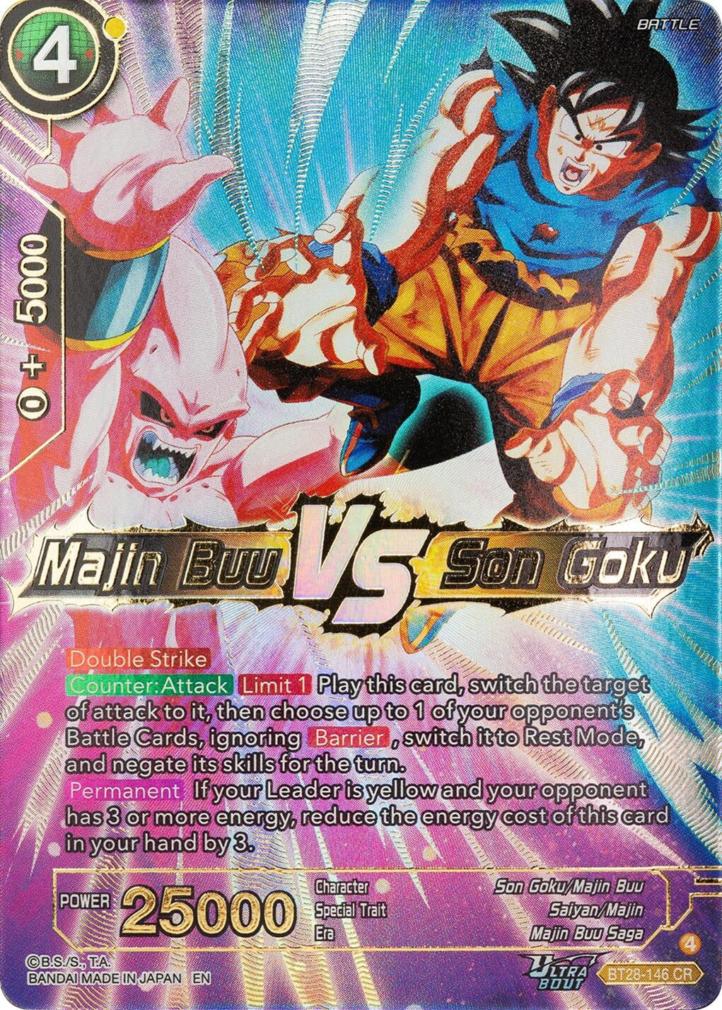Image for Majin Buu VS Son Goku (BT28-146) (BT28) - Dragon Ball Super: Masters