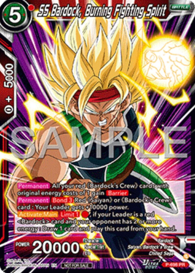 Image for SS Bardock, Burning Fighting Spirit (Ultra-Bout Series Tournament Pack Vol.13) (P-698) (TPR) - Dragon Ball Super: Masters