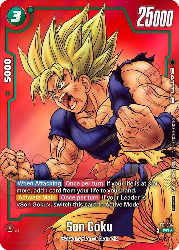 Image for Son Goku - FP-034 (Limited Pack MANGA Version 01) (FP-034) (DBSFW_TPR) - Dragon Ball Super: Fusion World