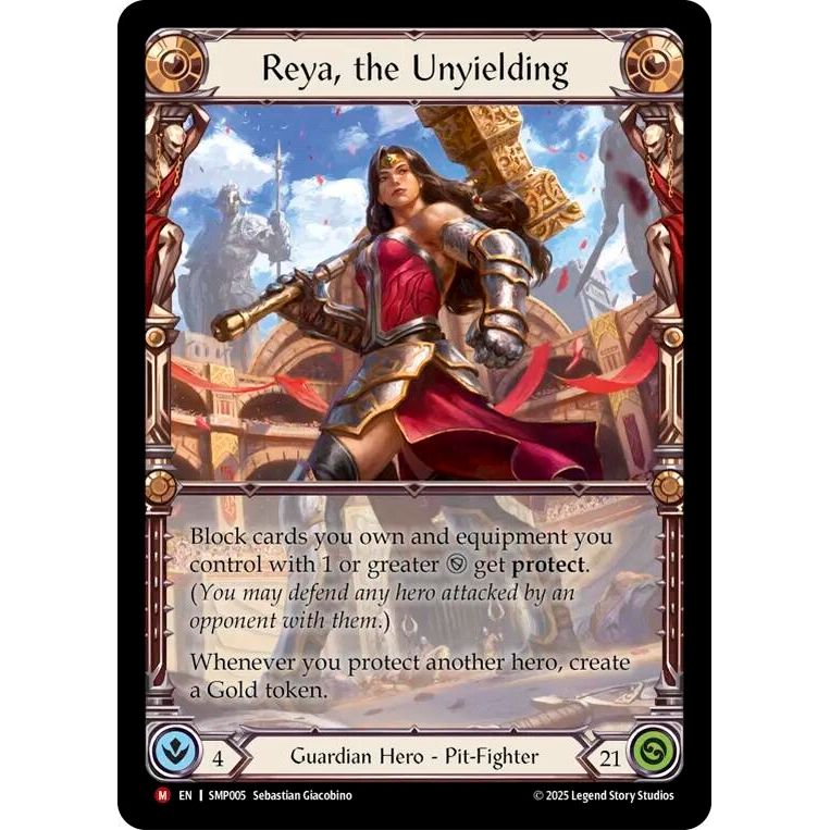 Image for Reya, the Unyielding (SMP005) - Flesh and Blood TCG