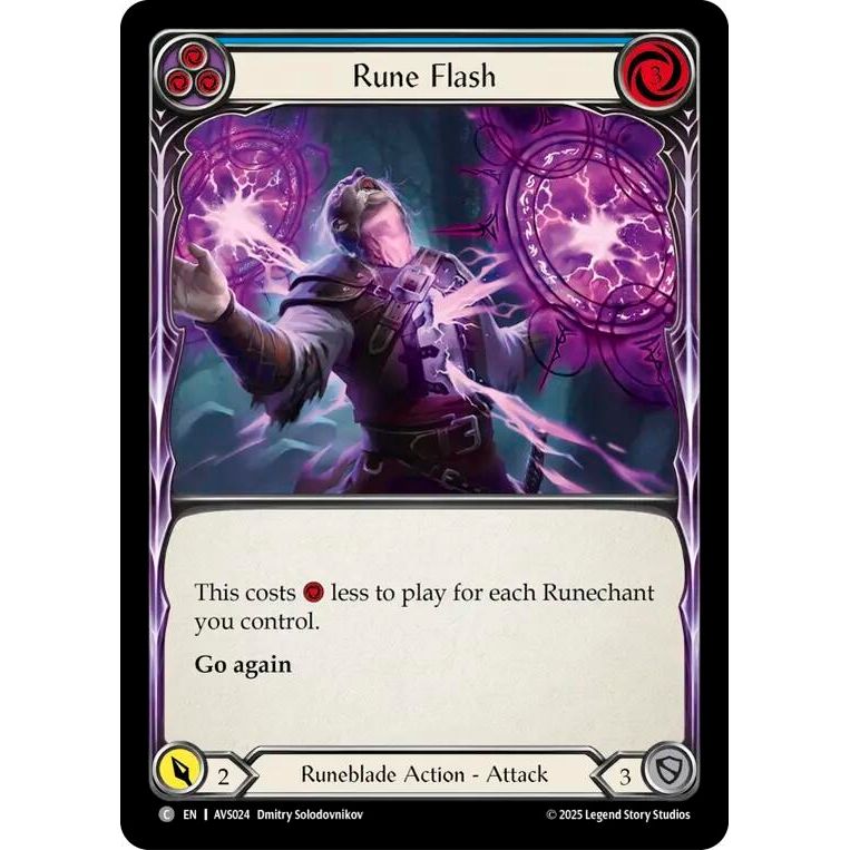 Image for Rune Flash (Blue) (AVS024) - Flesh and Blood TCG
