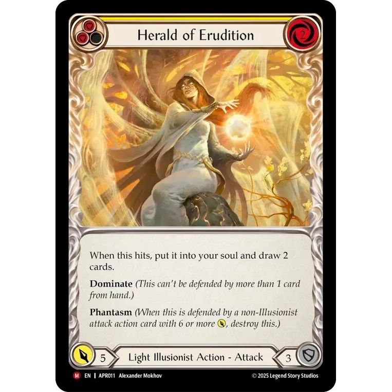 Image for Herald of Erudition (APR011) - Flesh and Blood TCG