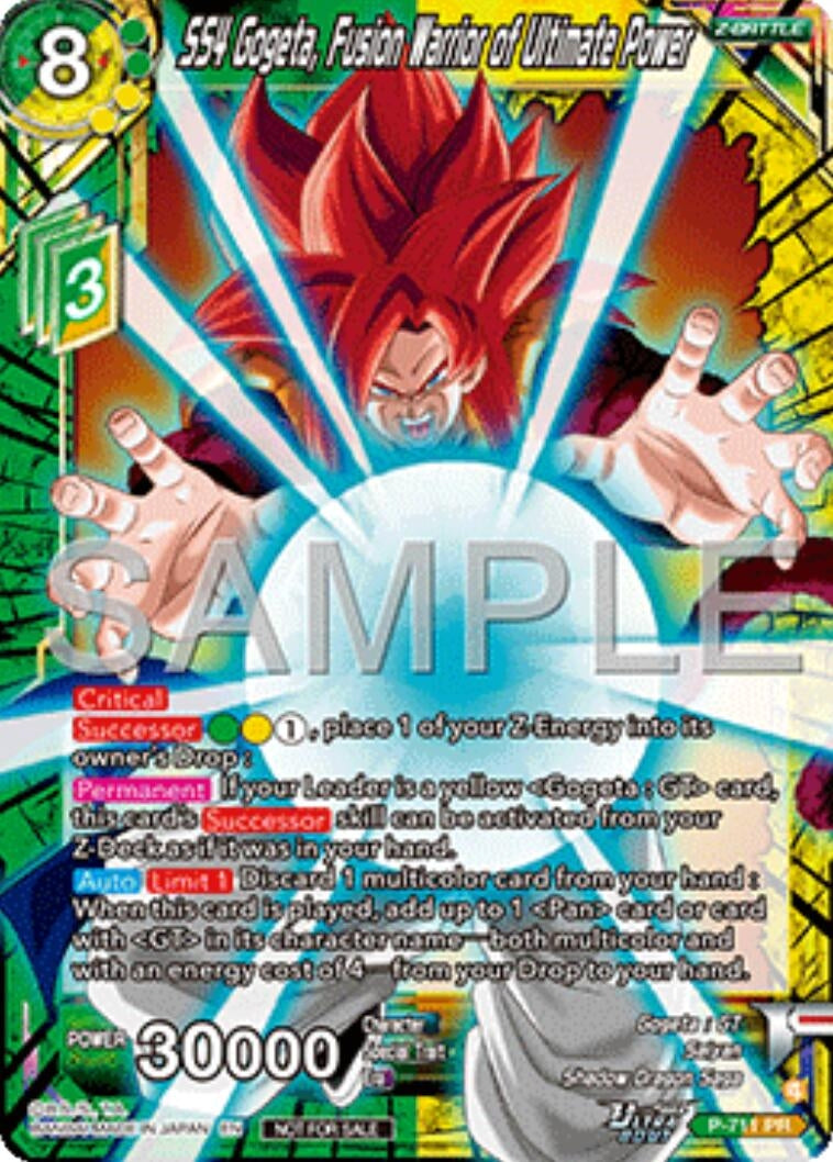 Image for SS4 Gogeta, Fusion Warrior of Ultimate Power (Ultra-Bout Series Tournament Pack Vol.13) (P-711) (TPR) - Dragon Ball Super: Masters